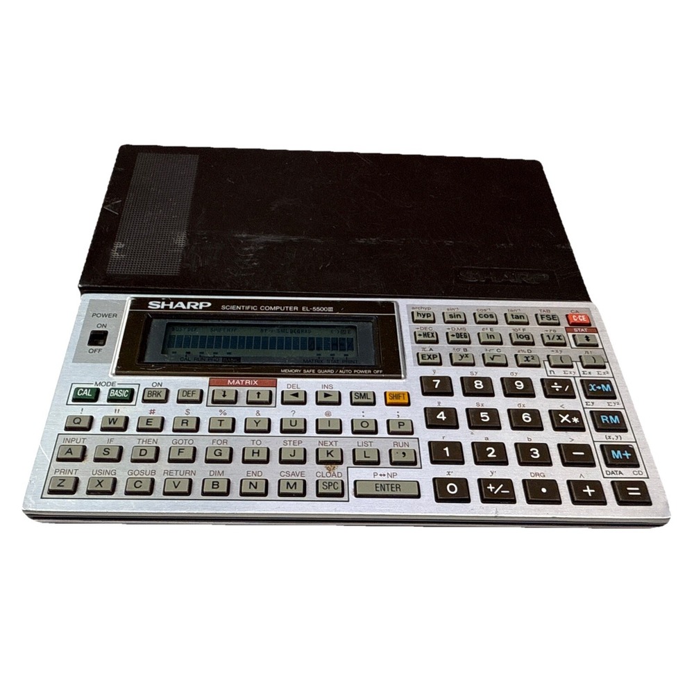 Sharp Scientific Pocket Computer EL-5500‎ III Tested New Battery 4i
